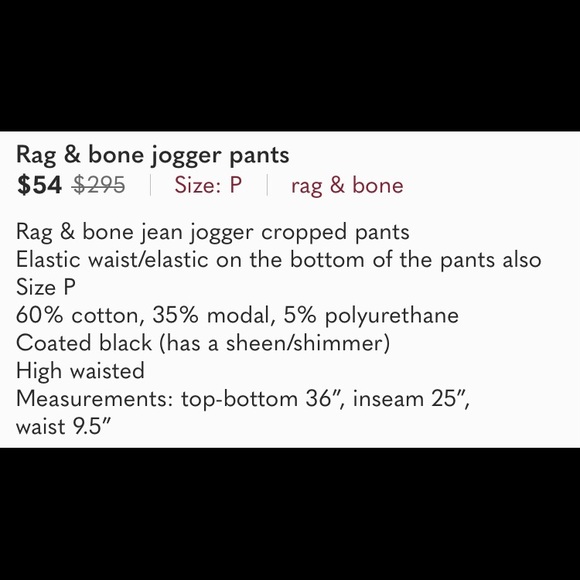 Rag & bone pants - Picture 9 of 9